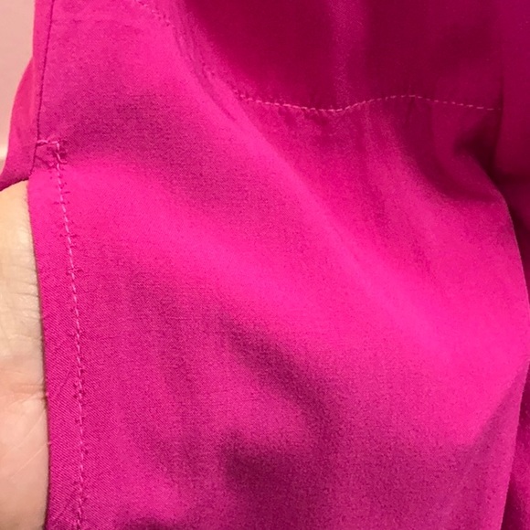 NWT River+Sky MADE IN USA dress midi dip dyed pockets tie bow -tag: S -fits M L - Picture 8 of 9